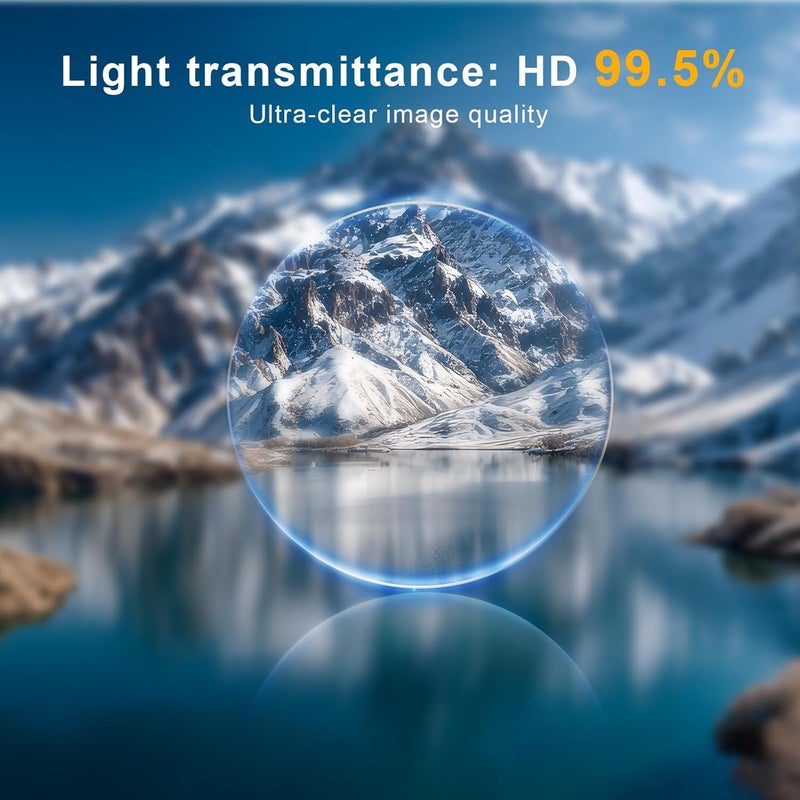 Haoge فلتر حماية عدسة UV بحجم 49 مم لكاميرات سوني FE 50 مم 40 مم 2.5G فوجي GFX100RF X100VI x100f X100V X100S X100T لايكا Q3 43 Q2 q116 زجاج عدسة كاميرا بصري فائق النحافة مع 18 طبقة متعددة من الطلاءات فضي - Image 2